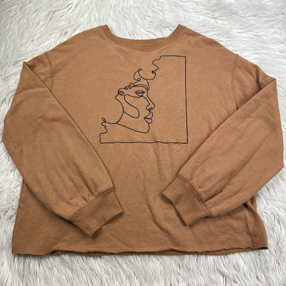 Well Worn Embroidered Pullover Sweatshirt‎